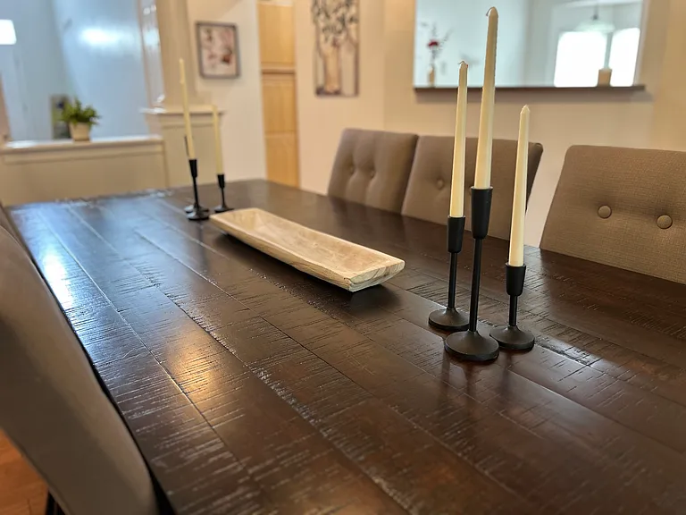 Restoration Hardware dining table & chairs