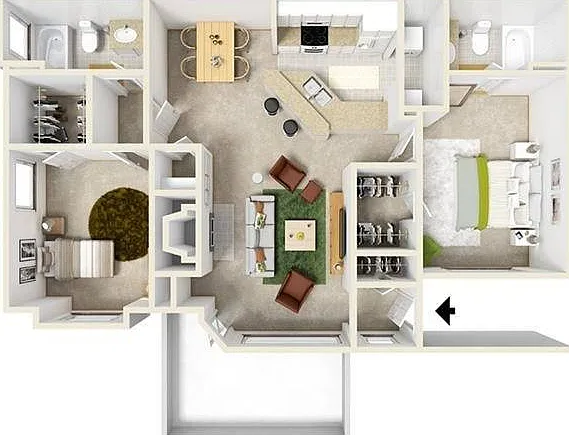 Sweetbriar | 2 bed 2 bath | 1150 sq ft Sweetbriar | 2 bed 2 bath | 1150 sq ft