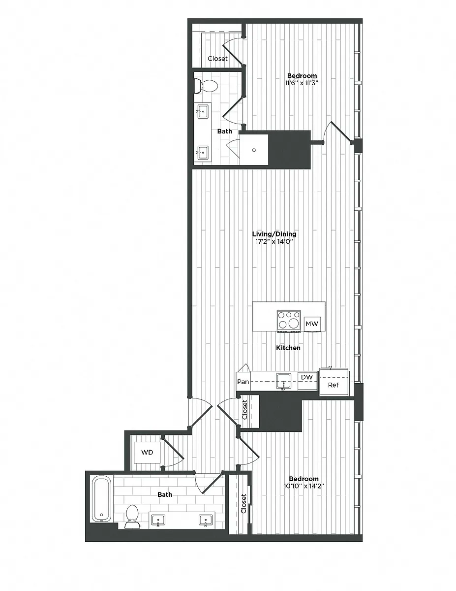Floor plan 2B
