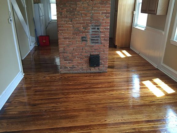 Newly sanded and polished floors throughout