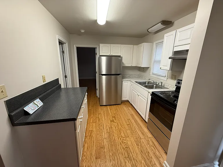 This unit offers extra counter space and stainless steel appliances!