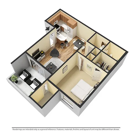 Floor plan 1X1A1R