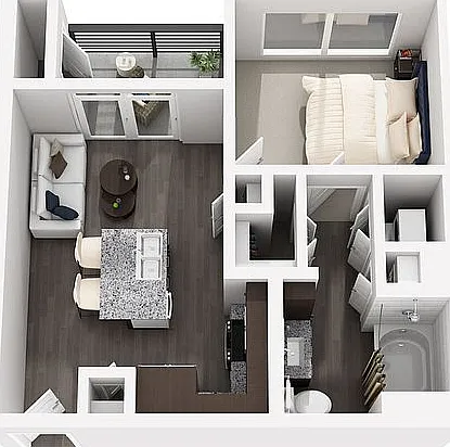 1 bed, 497 sqft, $2,275 — Photo 2
