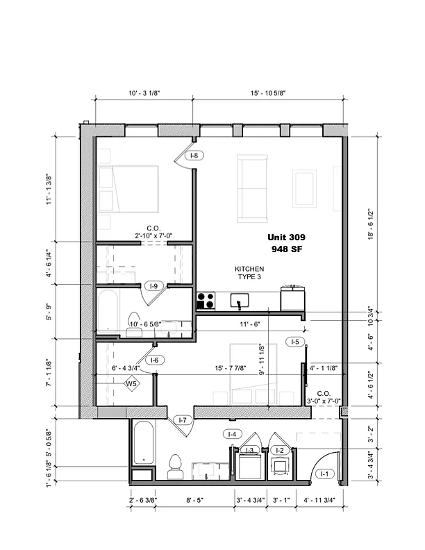 Floor plan 309