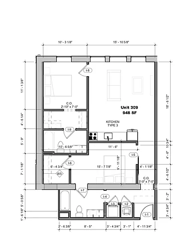 Floor plan 309