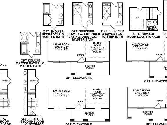 Newport II Main Floor Options
