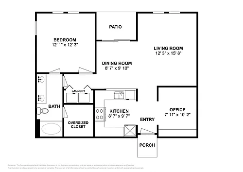 Floor plan Alta Misa with Office