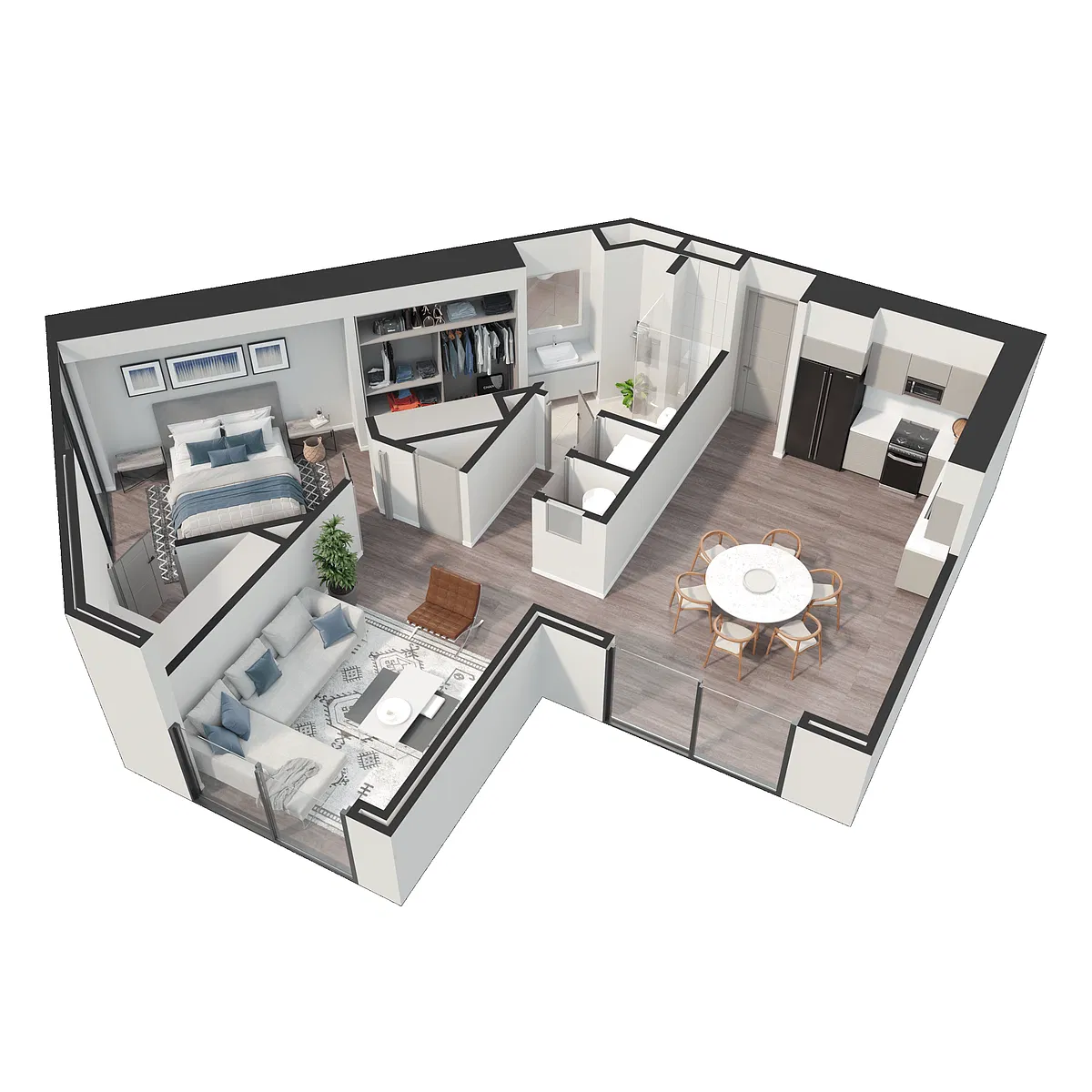 Floor plan A1 - CORNER A