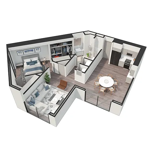 Floor plan A1 - CORNER A