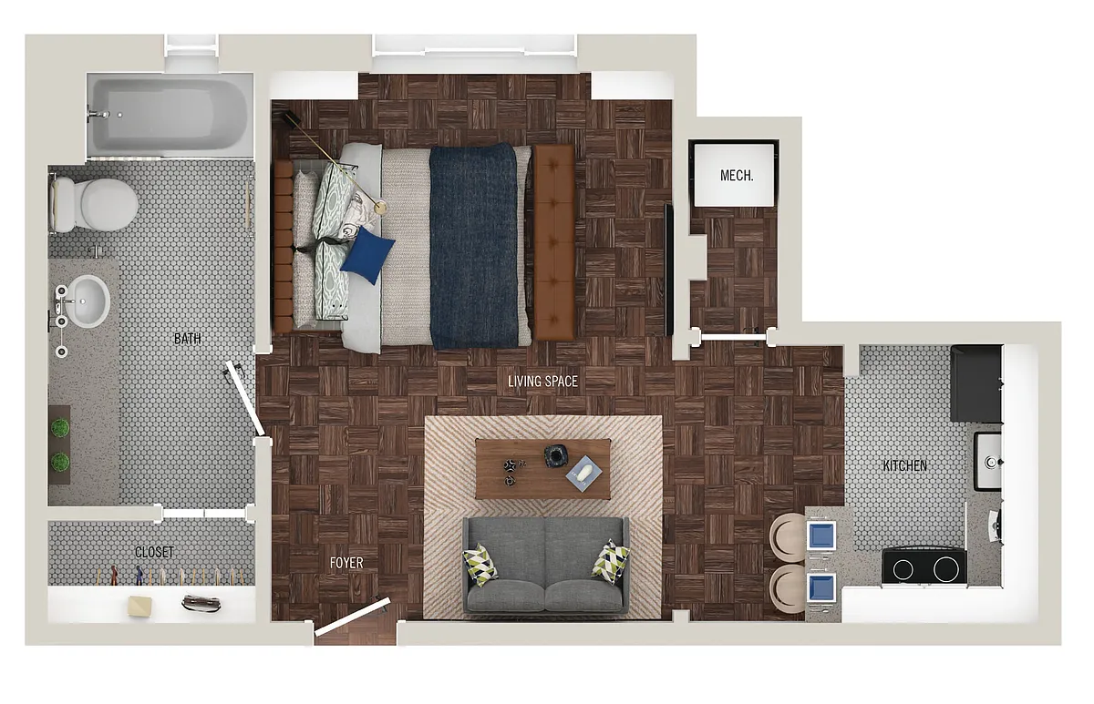 Floor plan Library Park I | S7