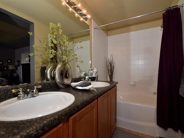 Master bathroom with large garden tub.