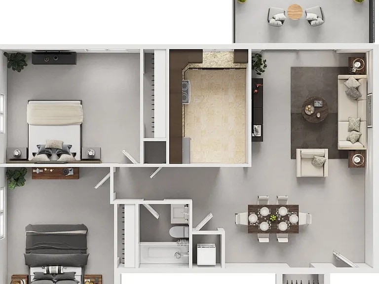 2 Bedroom 1 Bath 2 Bedroom 1 Bath