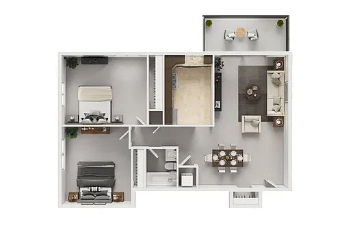 Floor plan 2 Bedroom
