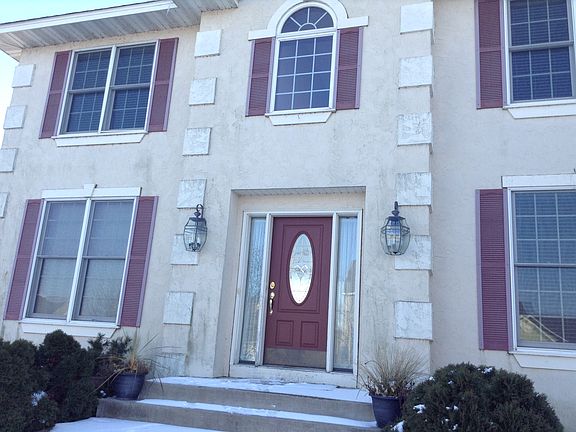 Large sweeping front steps