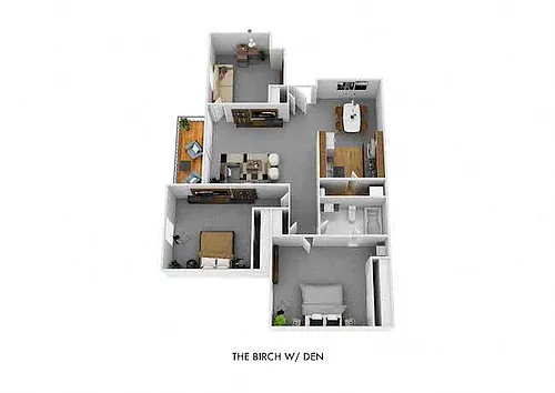 Floor plan The Birch with Den