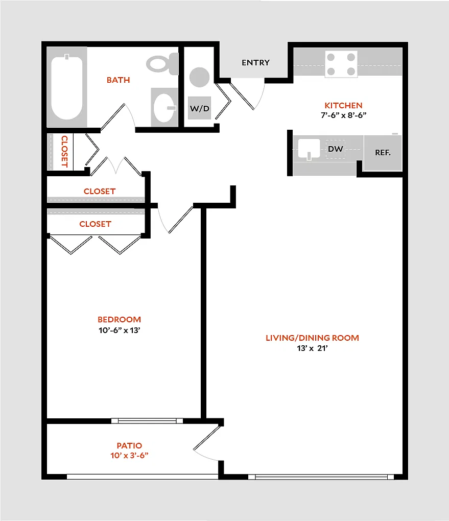 Floor plan Plan 1CR