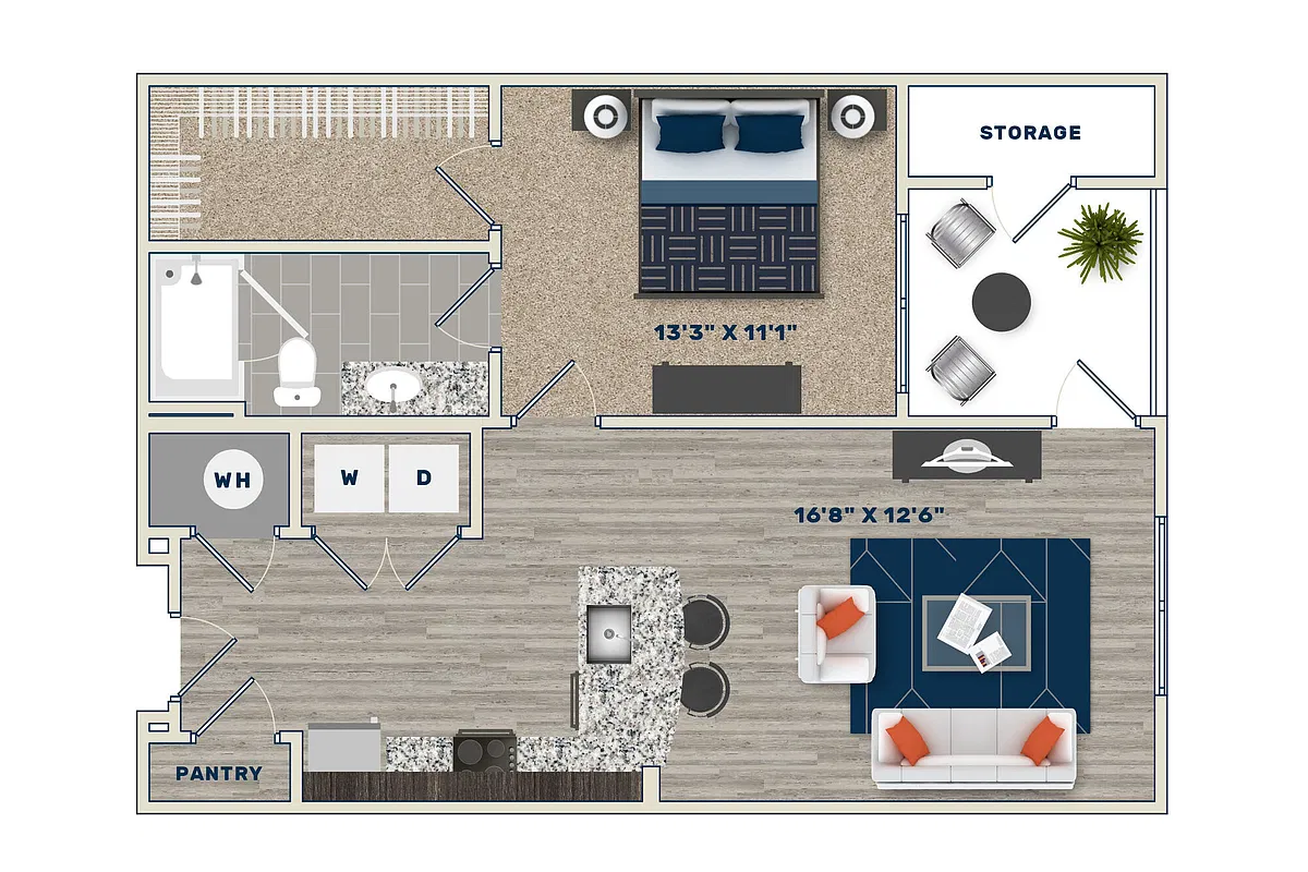 Floor plan A1D
