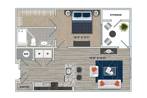 Floor plan A1D