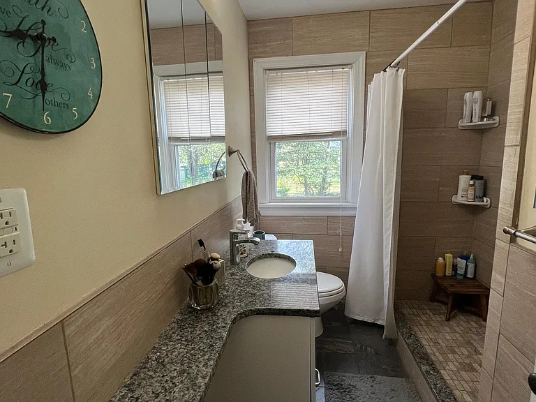 Main Floor Bathroom with Walk-in Shower.
