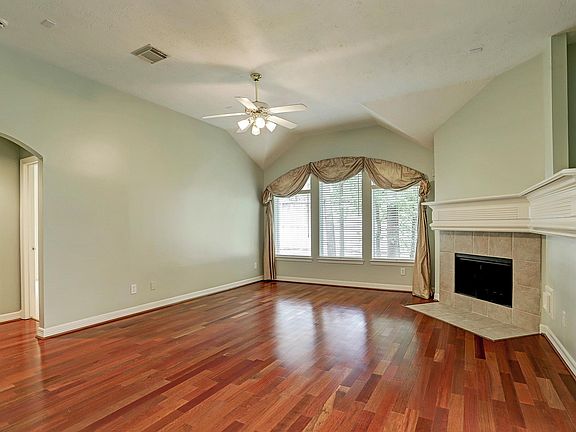 Great Room with Brazilian cherry wood floor.