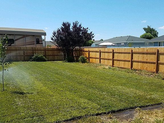 Fresh new sod and sprinklers