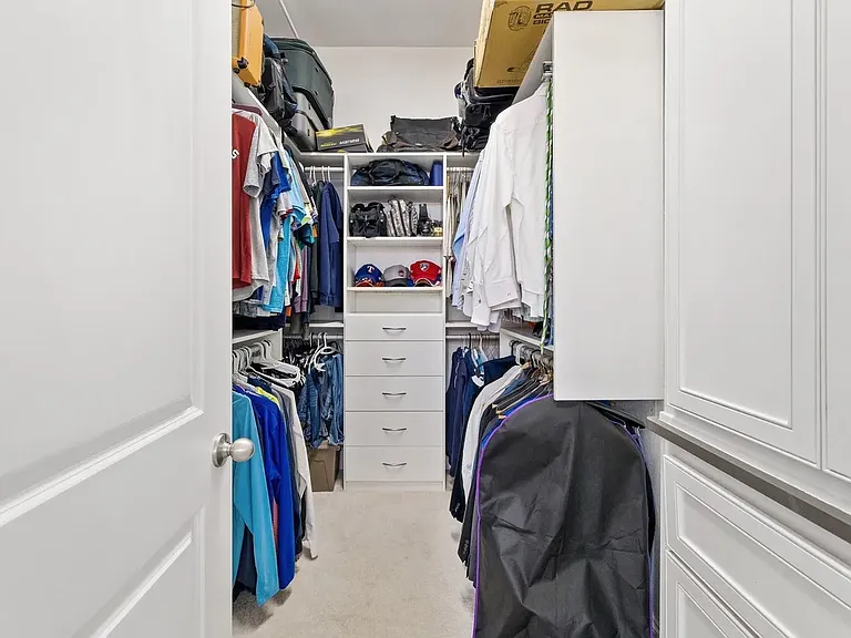 His walk-in Closet