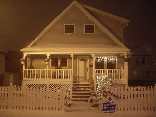 Snow Covered at Night