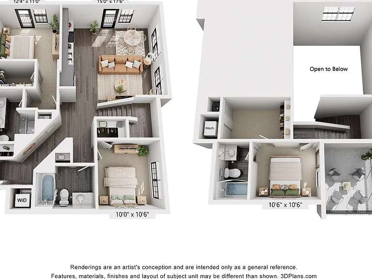 3-Bedroom 3-Bath w/ Loft | 1,396 sqft 3-Bedroom 3-Bath w/ Loft | 1,396 sqft