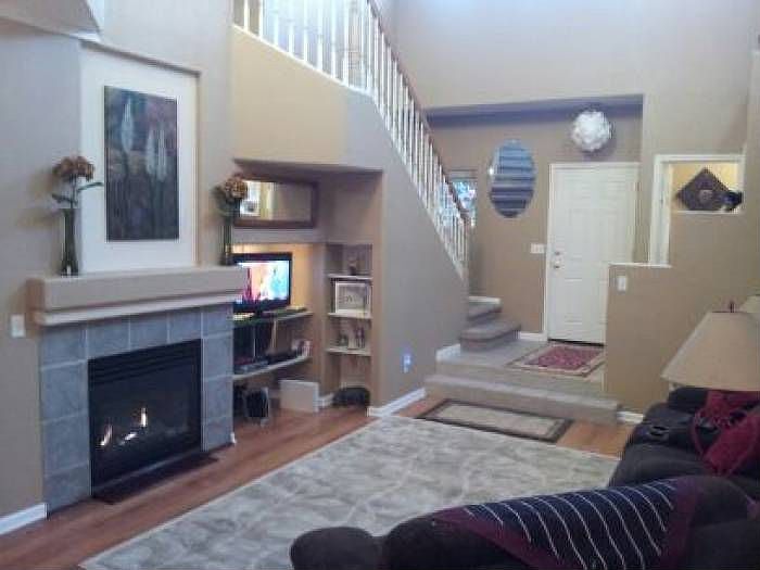 Wood flooring, open space