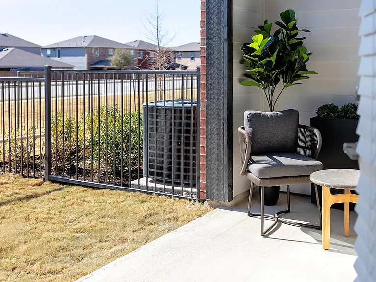 Patio with fenced-in yard (select homes)