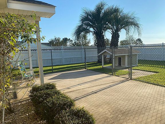 Patio and fenced yard
