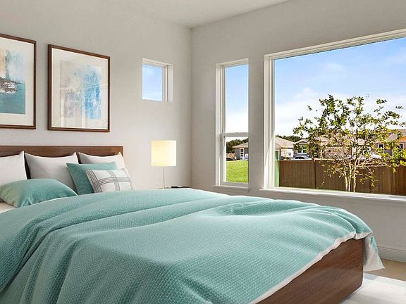 Virtually Staged Master Bed