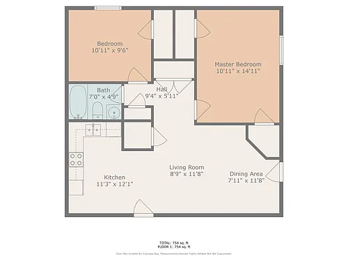 Floor plan 2 Bedroom