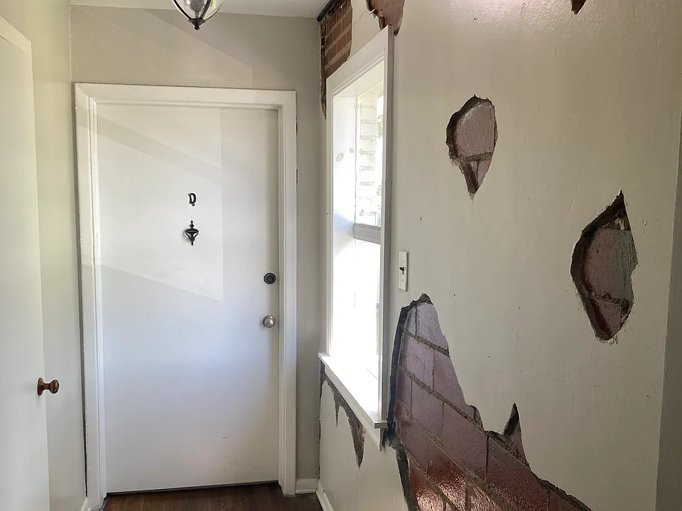 View of front door.
