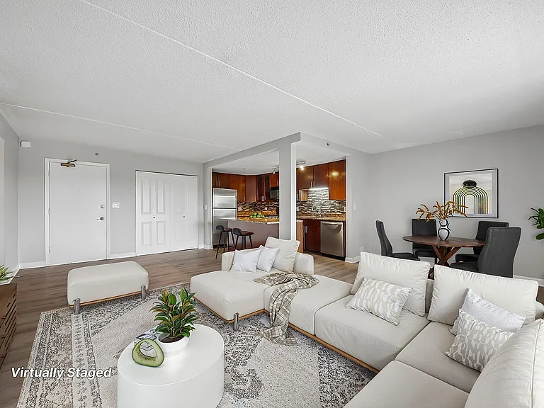 Bright, open-concept living area