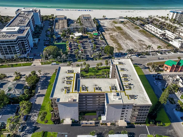Beach across the street with private walkway.