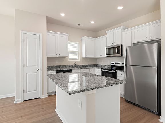 Large granite island