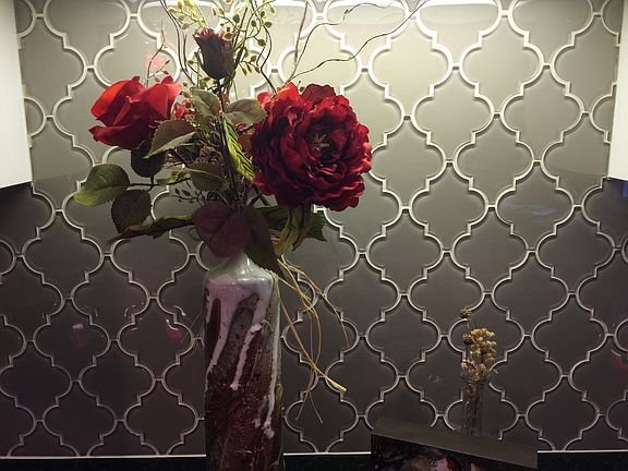 GLASS TILE BACK-SPLASH