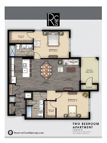 Floor plan 2 BD