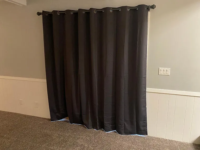 Sliding glass door off family room