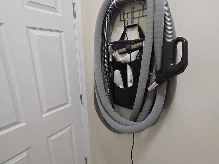 Third floor room has the tubing for the home vacuum system.