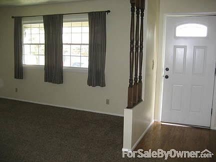 Entry way and living room