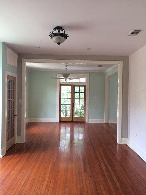 View from kitchen to living room