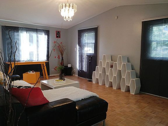 Living room with furniture