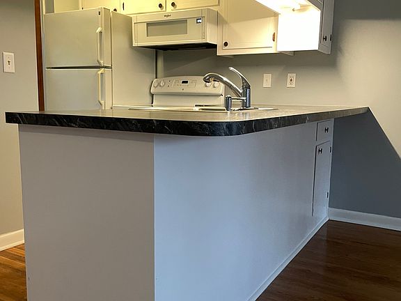 Granite counter tops, under cabinet lighting, built in microwave and dishwasher.