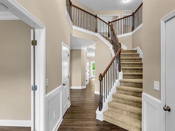 Two story grand entrance