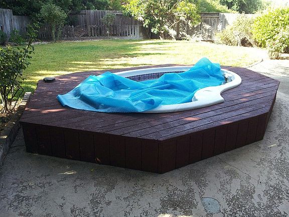 Refinished hot tub