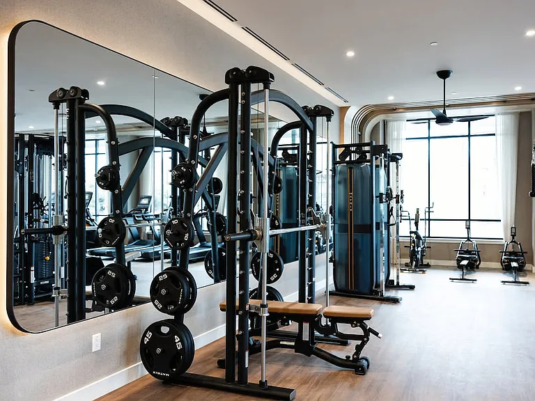 State-of-the-art fitness center with strength and cardio equipment