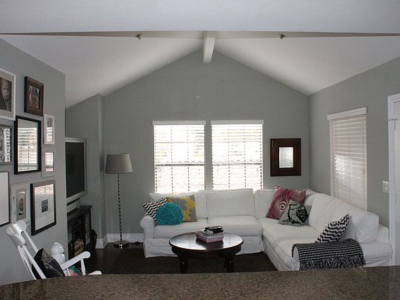 Family Room with Vaulted Ceilings and tons of windows!