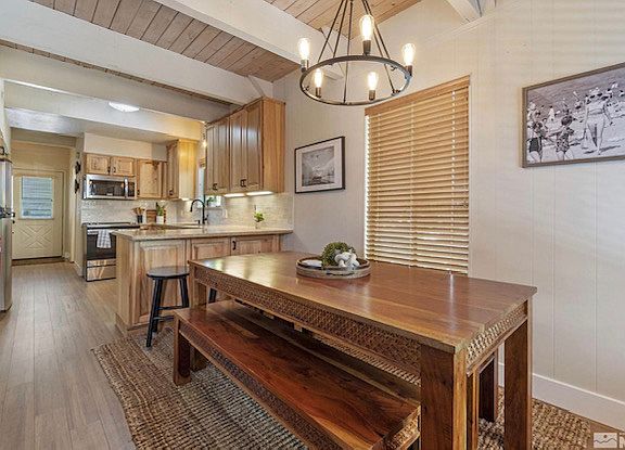 Kitchen and dining area